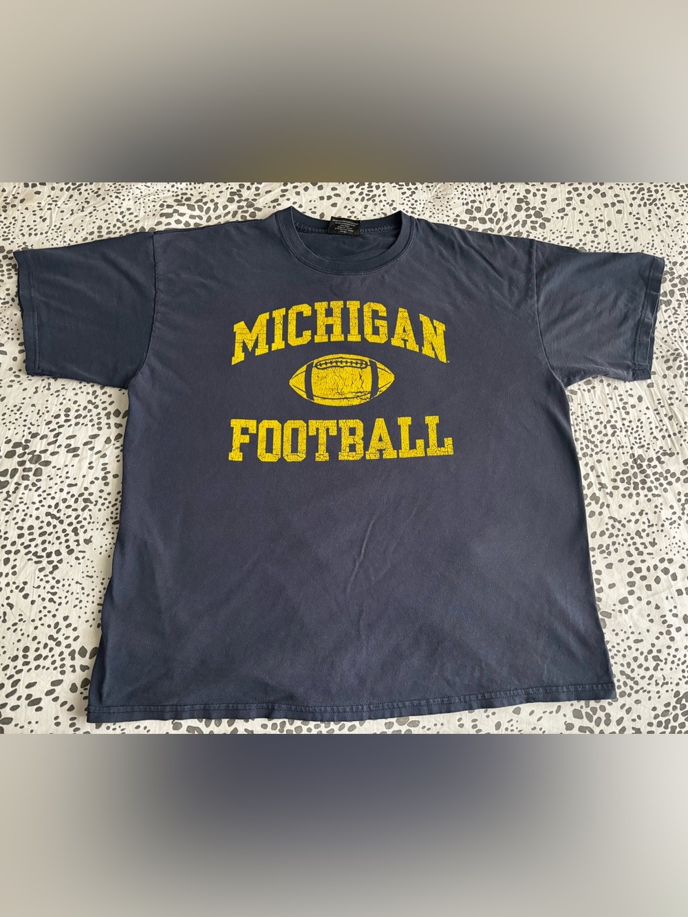 Michigan Football Navy Tee